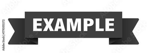 example ribbon isolated on transparent background. example ribbon