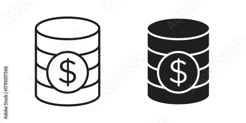 Earning icon in simple modern vector format. EPS icon pack