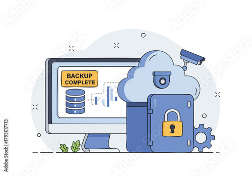 Ensuring robust digital asset protection through secure cloud backup solutions and continuous data monitoring systems