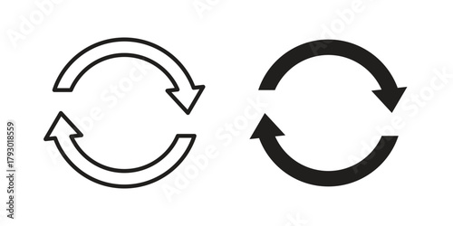 Exchange icon in simple modern vector format. EPS icon pack
