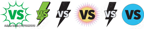 Versus Symbol Variations A Collection of Dynamic Comparison Graphics