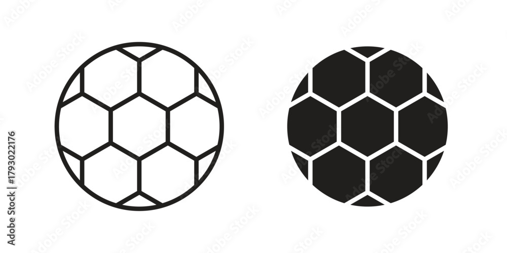 Obraz premium Football icon in simple modern vector format. EPS icon pack