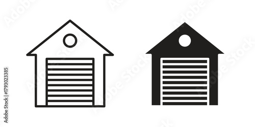 Garage car icon in simple modern vector format. EPS icon pack