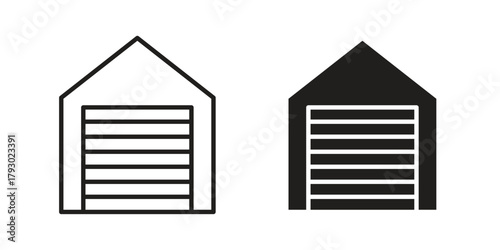 Garage icon in simple modern vector format. EPS icon pack
