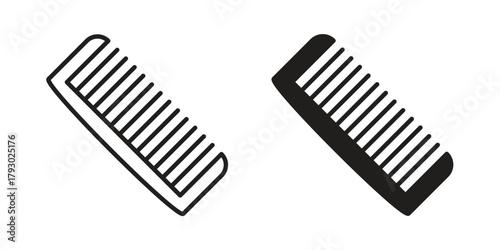 Hair brush icon in simple modern vector format. EPS icon pack