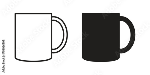 Hot coffee Mug icon in simple modern vector format. EPS icon pack