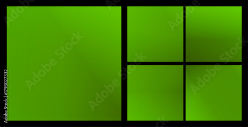 An abstract gradient background, bright green and blue, fresh and energetic. A blue ocean wave pattern with a gradient and transparency effect. 3D illustration, modern background illustration,