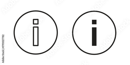 Info icon in simple modern vector format. EPS icon pack