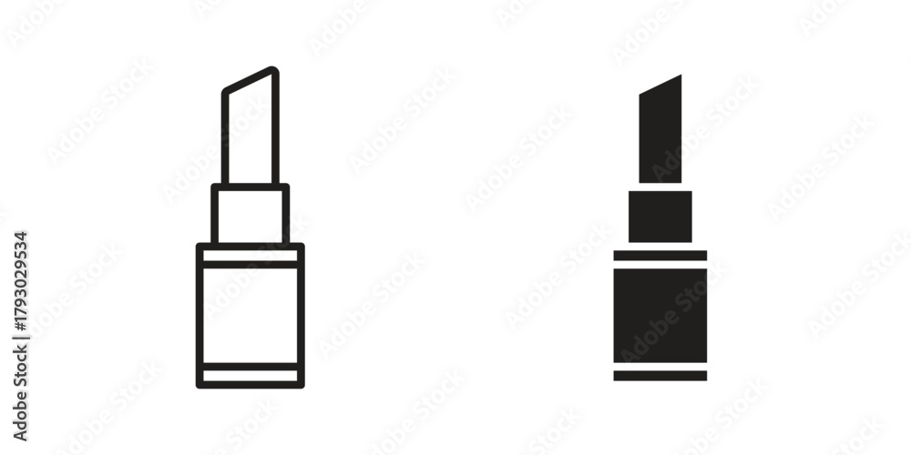 Obraz premium Lipstick icon in simple modern vector format. EPS icon pack