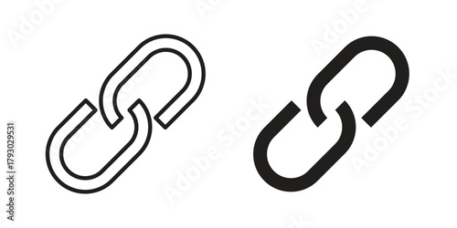 Link icon in simple modern vector format. EPS icon pack