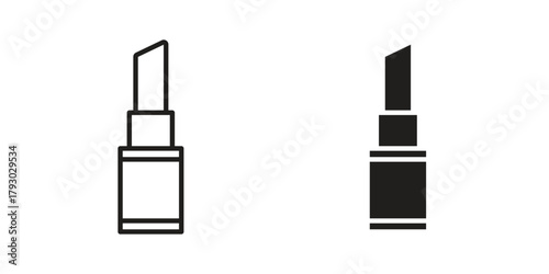 Lipstick icon in simple modern vector format. EPS icon pack