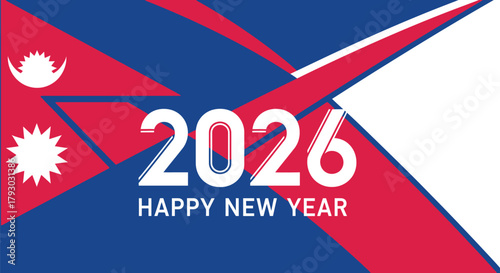 Celebrate Nepal's 2026 New Year with vibrant patriotic design