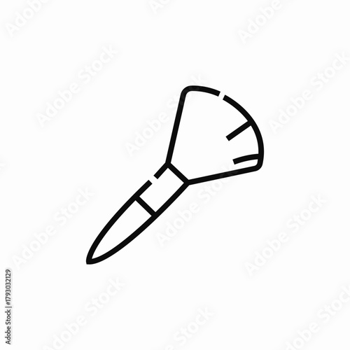 makeup brush icon sign vector