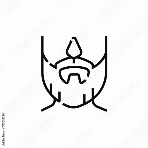 men beard icon sign vector