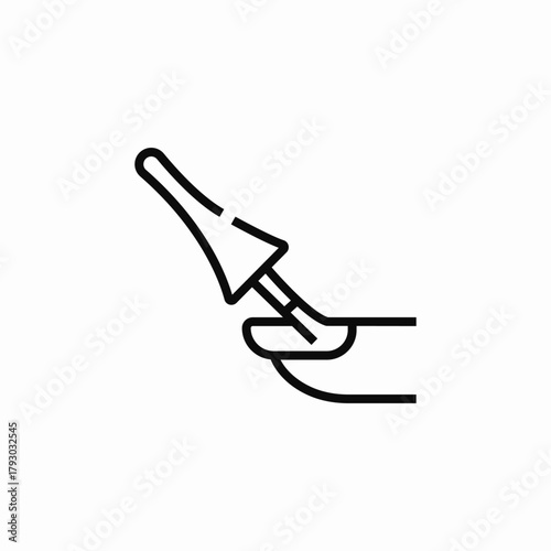 nail polish icon sign vector