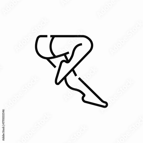 tights legs icon sign vector