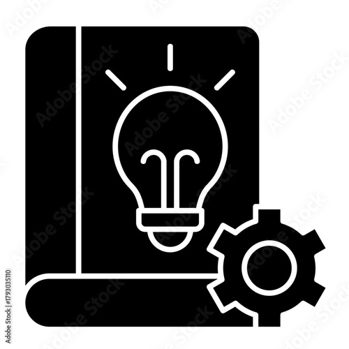 Knowledge Base Black Icon