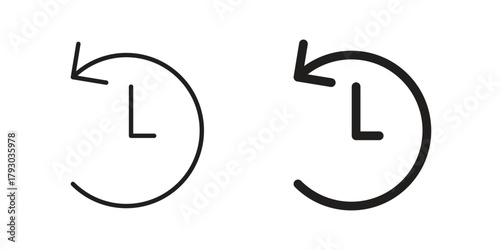 Past time icon in simple modern vector format. EPS icon pack