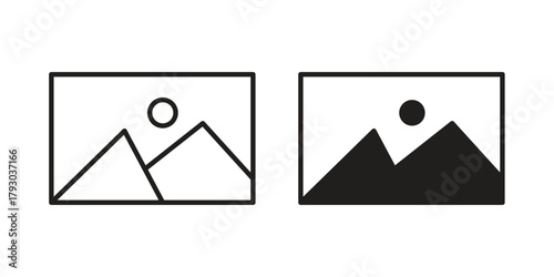 Picture icon in simple modern vector format. EPS icon pack