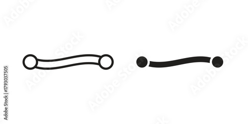 Piercing icon in simple modern vector format. EPS icon pack