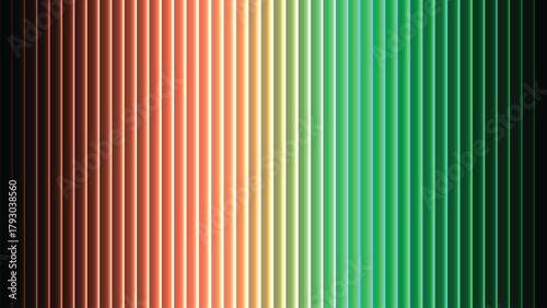 Gradient of vibrant glowing vertical lines with a modern abstract style.