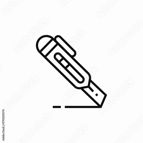 cutter cut icon sign vector