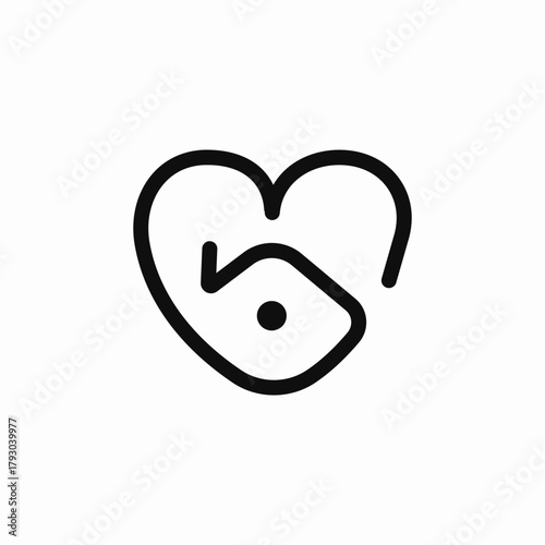 favorite home heart icon sign vector