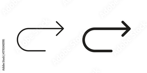 Redo icon in simple modern vector format. EPS icon pack