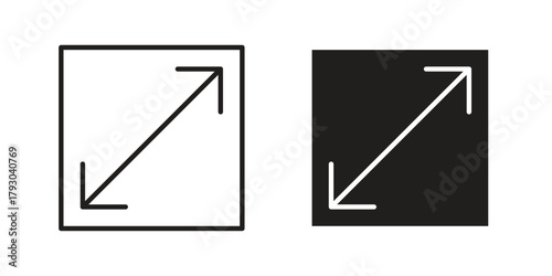 Resize icon in simple modern vector format. EPS icon pack