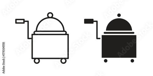 Room service icon in simple modern vector format. EPS icon pack