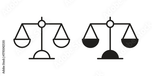 Scale icon in simple modern vector format. EPS icon pack