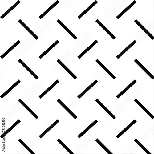 Seamless geometric pattern of black diagonal lines on a white background, abstract background, minimalist design