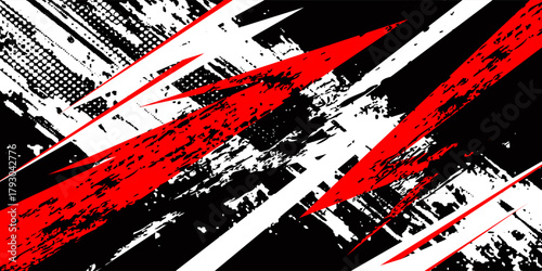 Car decal design vector. Graphic abstract stripe racing background kit designs for wrap vehicle, race car, rally, adventure and livery