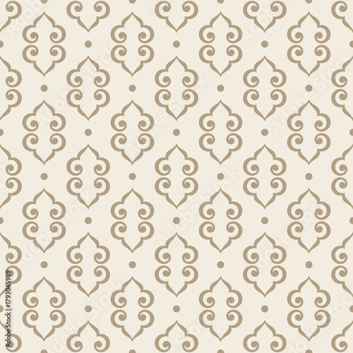 Seamless ethnic pattern, Kazakh national ornament, tribal pattern, vector design