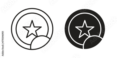 Sticker icon in simple modern vector format. EPS icon pack