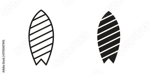 Surfing icon in simple modern vector format. EPS icon pack