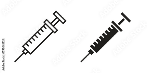Syringe icon in simple modern vector format. EPS icon pack