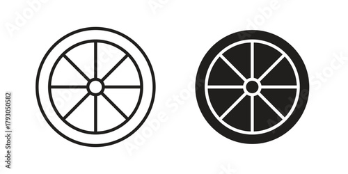 Tire icon in simple modern vector format. EPS icon pack