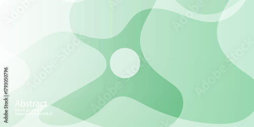 Fluid Shapes Green Abstract Design. Modern concept for graphic design, background, web design, poster, banner, book, slideshow.