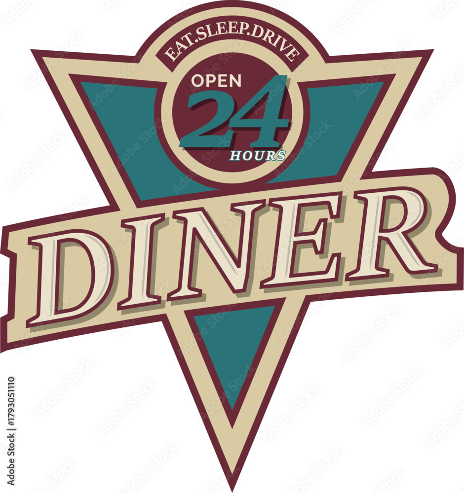 Obraz premium Old school diner signage