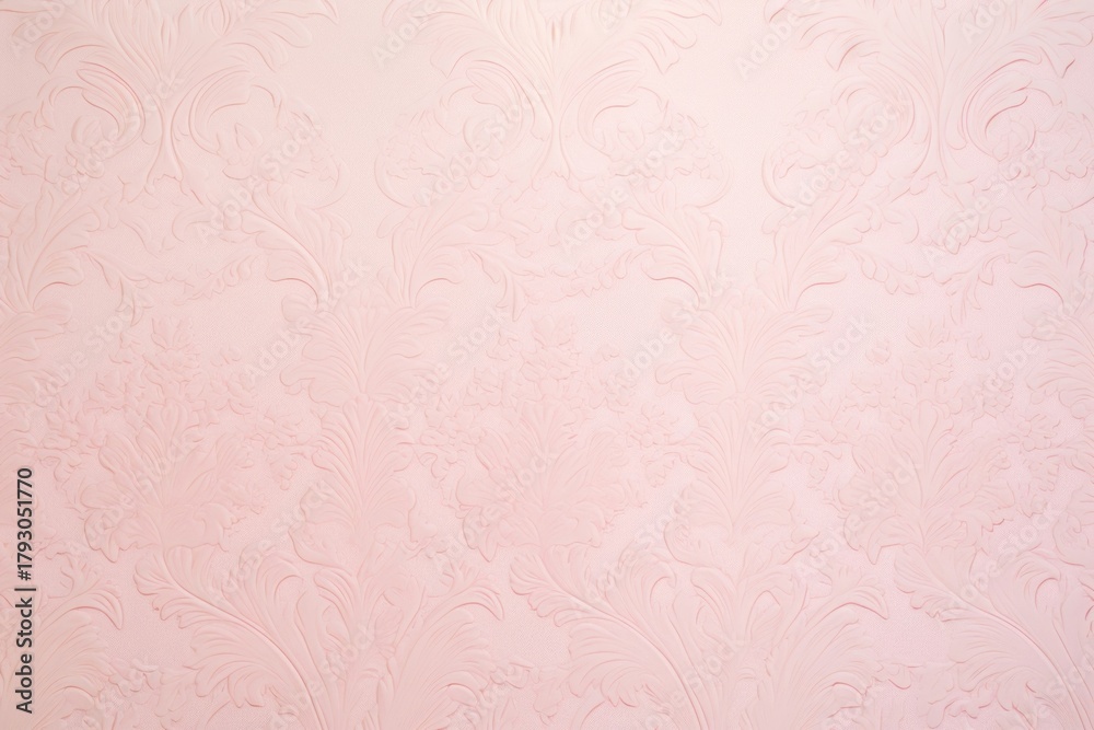 Fototapeta premium Vintage elegant pattern print pink pastel paper backgrounds architecture decoration.