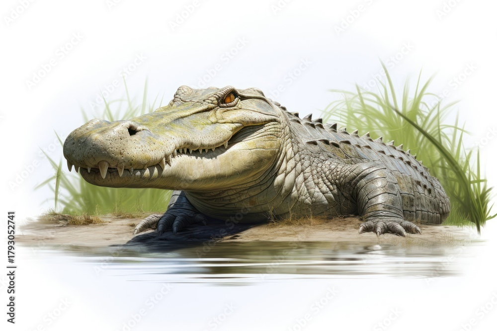 Fototapeta premium Crocodile reptile animal alligator.
