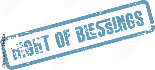 Night of Blessings Sacred Spiritual Occasion Commemoration Stamp for Celebrations