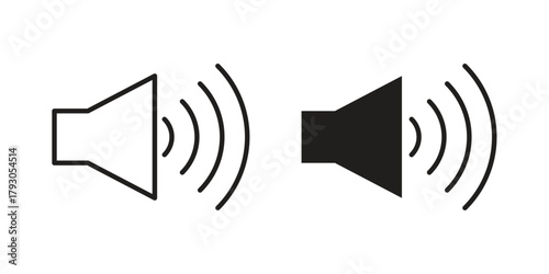 Volume icon in simple modern vector format. EPS icon pack