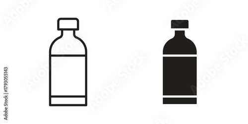 Water bottle icon in simple modern vector format. EPS icon pack