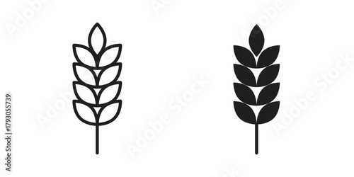 Wheat icon in simple modern vector format. EPS icon pack