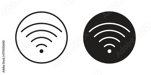 Wifi icon in simple modern vector format. EPS icon pack