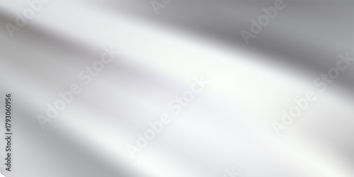 3d chrome liquid wavy texture, silver silk fabric background or smooth metal foil. Modern creative trendy design in vector illustration