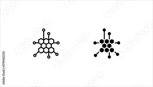 Hormones icon in web style. Vector illustration. Eps10