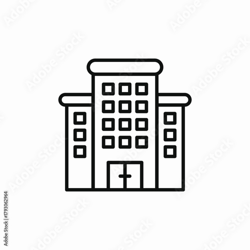 building apartments icon sign vector